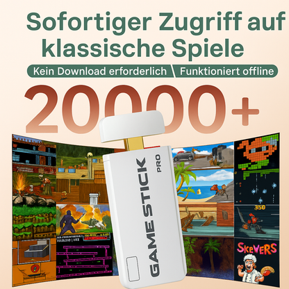 Lieferumfang GameNova 4K Game Stick mit HDMI-Verlängerung, USB-Empfänger und USB-Kabel