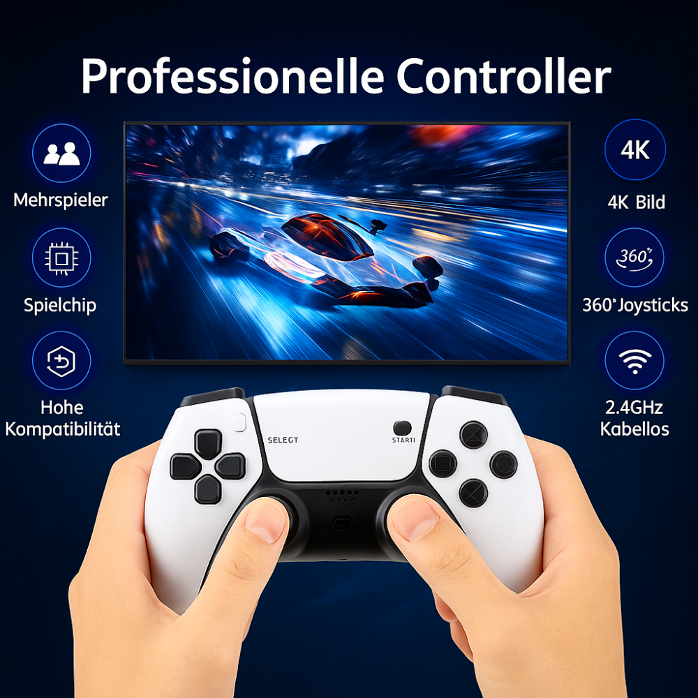 Plug-and-Play GameNova 4K Game Stick – funktioniert komplett offline ohne Internet oder Abo