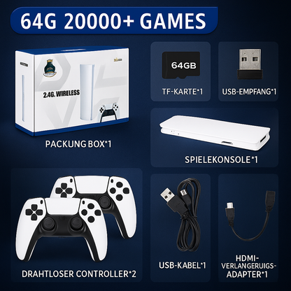 Systemdaten des GameNova 4K Game Stick mit 23 Emulatoren, HDMI und 4K Upscaling